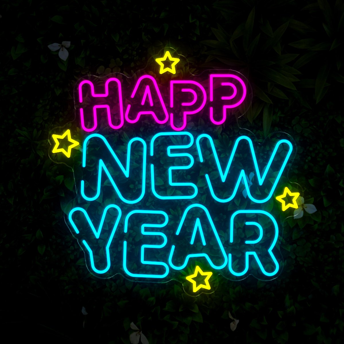 Happy New Year Neon Sign - Reels Custom