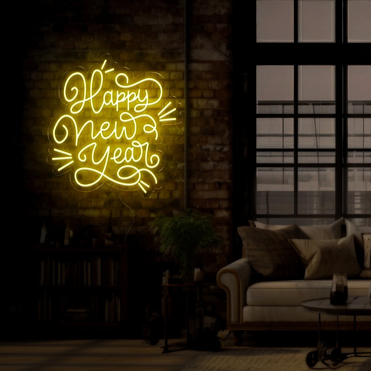 Happy New Year Neon Sign - Reels Custom