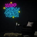 Happy New Year Neon Sign - Reels Custom
