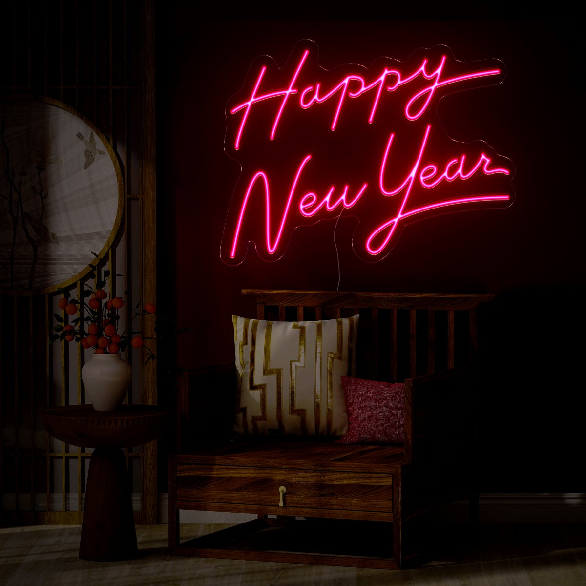 Happy New Year Neon Sign - Reels Custom