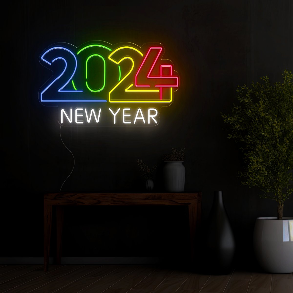 Happy New Year Neon Sign - Reels Custom