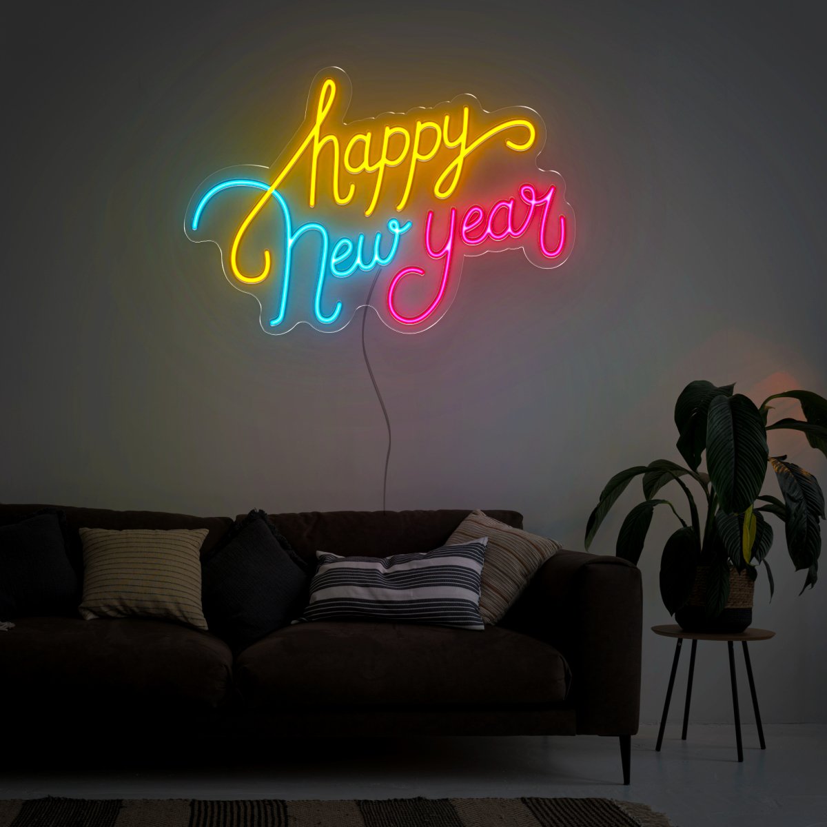 Happy New Year Neon Sign - Reels Custom