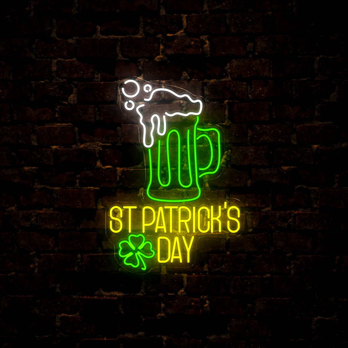 Happy Saint Patricks Day Neon Sign - Reels Custom