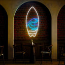 Hawaii Tsunami Surfboard Neon Sign - Reels Custom