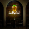 Healthy Drink Neon Sign - Reels Custom