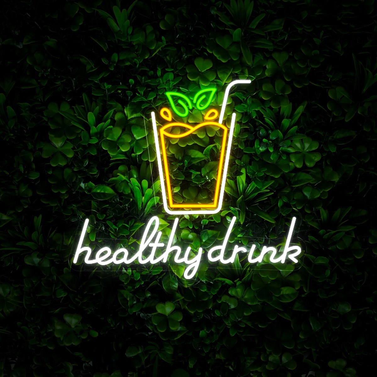 Healthy Drink Neon Sign - Reels Custom