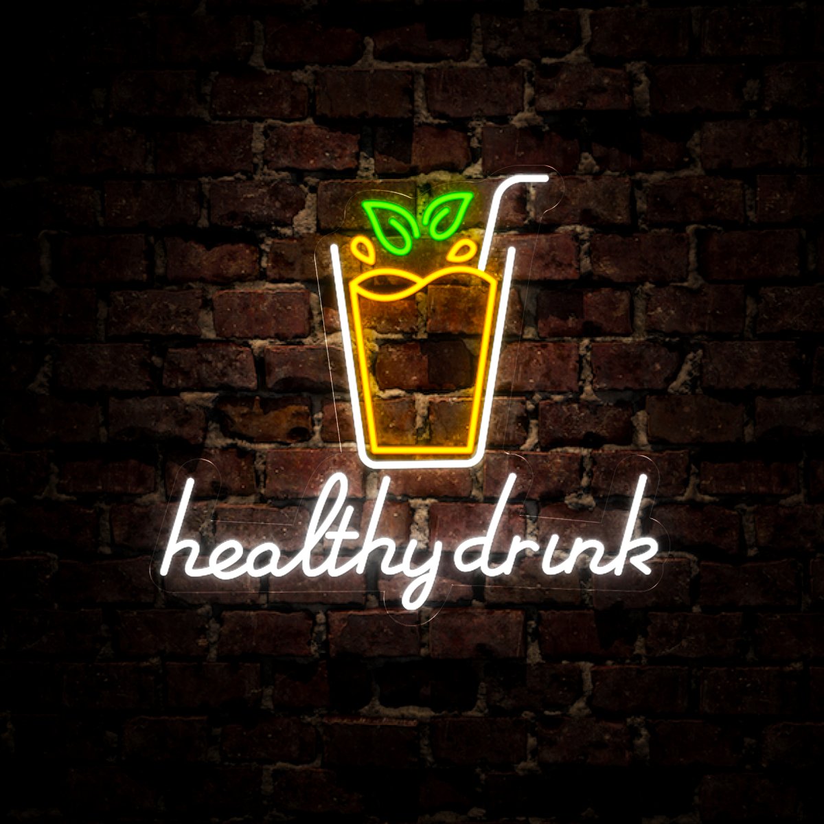 Healthy Drink Neon Sign - Reels Custom