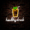 Healthy Drink Neon Sign - Reels Custom