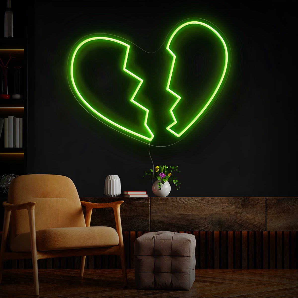 Heart Break Led Neon Sign - Reels Custom