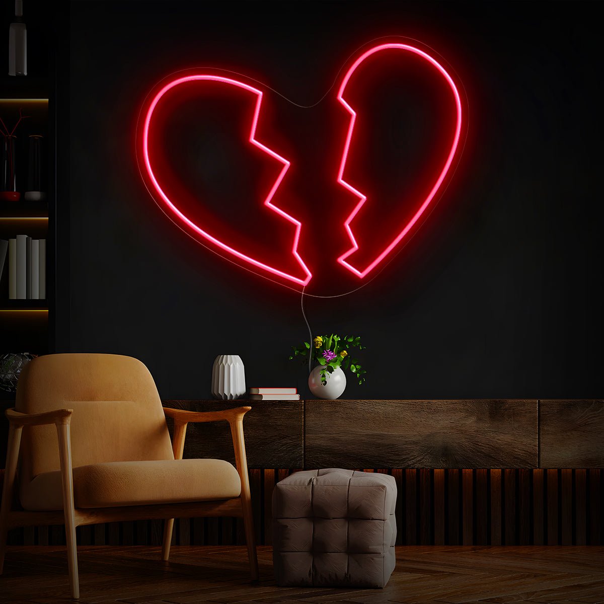 Heart Break Led Neon Sign - Reels Custom