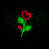 Heart Flower Led Neon Sign - Reels Custom