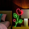 Heart Flower Led Neon Sign - Reels Custom