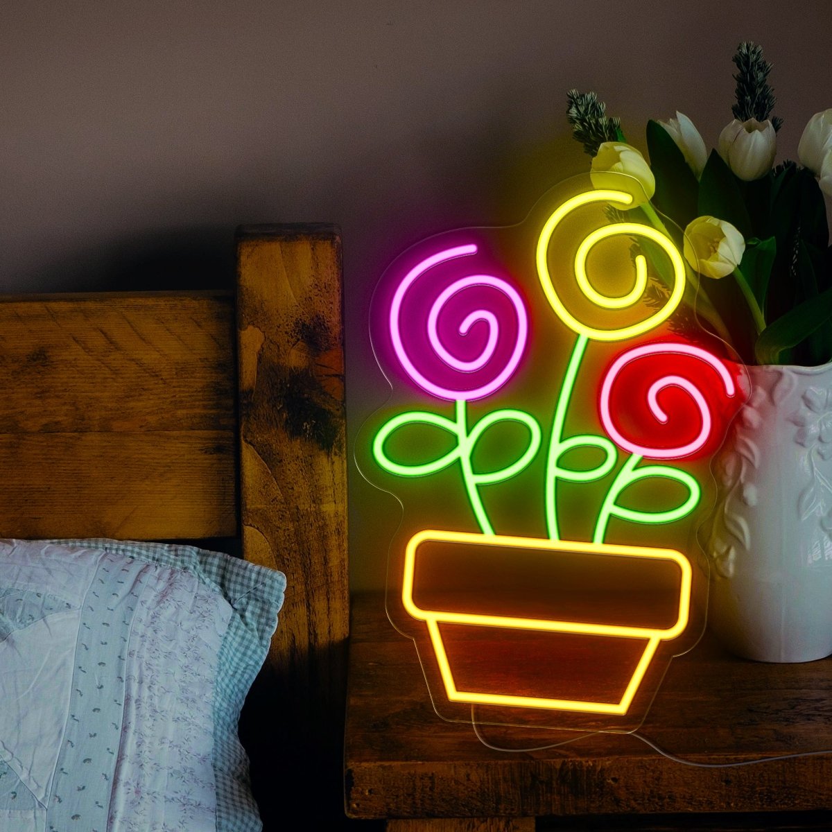 Heliwey Flower Led Neon Sign - Reels Custom