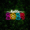 Hello 2024 Neon Sign - Reels Custom