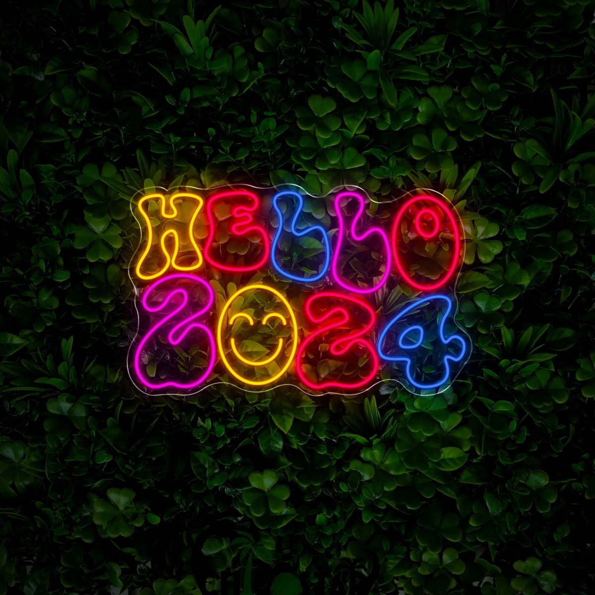 Hello 2024 Neon Sign - Reels Custom