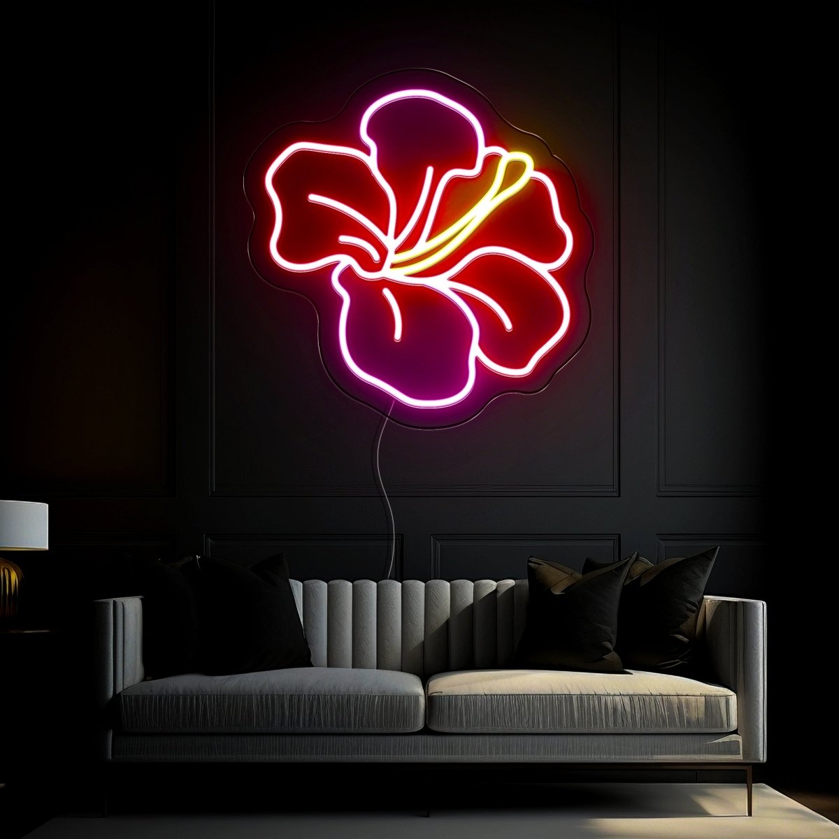 Hibiscus Led Neon Sign - Reels Custom