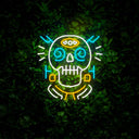 Hipster Skull Neon Sign - Reels Custom