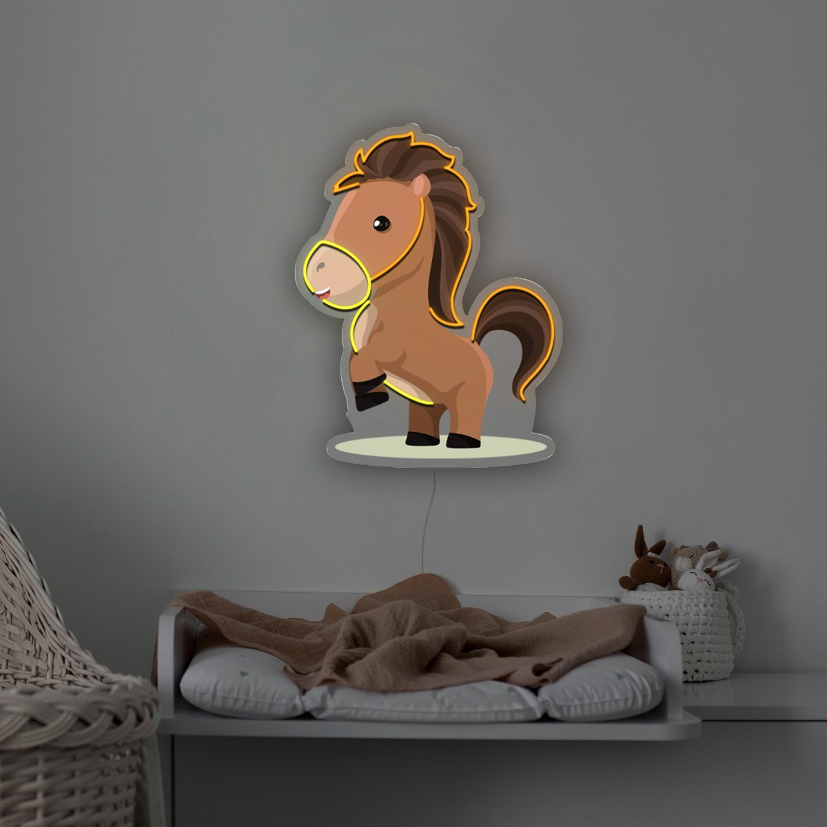 Horse Artwork Led Neon Sign - Reels Custom