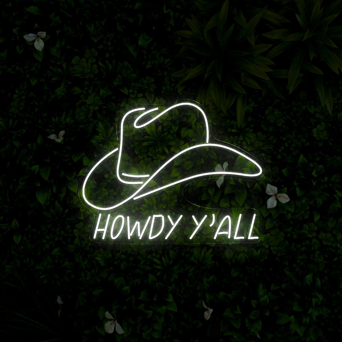 Howdy Y'all Cowboy Neon Sign - Reels Custom