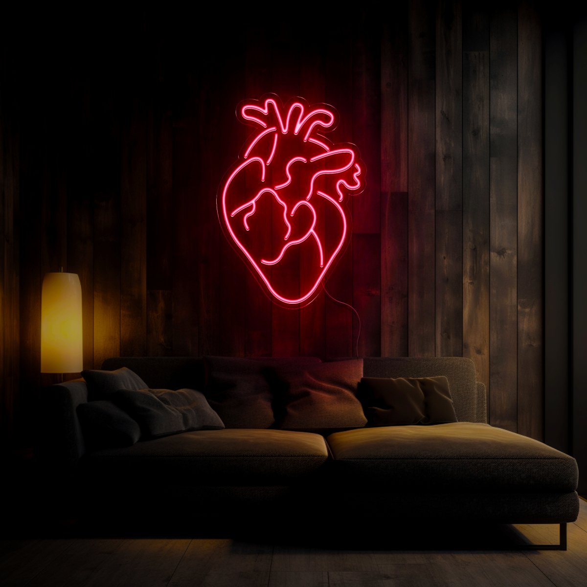 Human Heart Neon Sign - Reels Custom