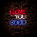 I Love You 3000 Neon Sign - Reels Custom