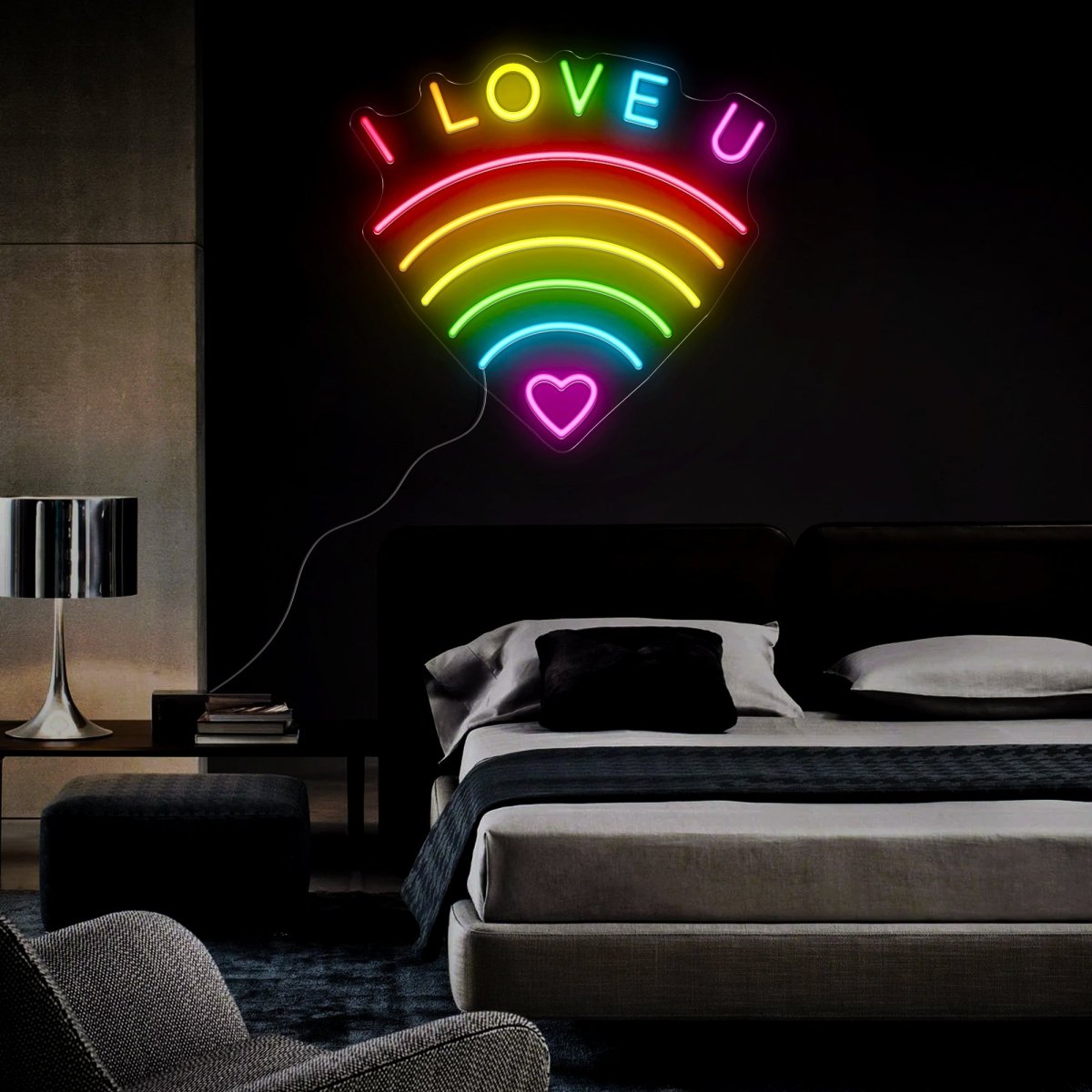 I Love You Neon Sign - Reels Custom