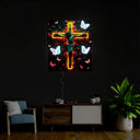 I Only Kneel For One Man And He Died On The Cross Neon Sign - Reels Custom