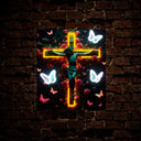 I Only Kneel For One Man And He Died On The Cross Neon Sign - Reels Custom