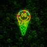 Ice Cream Emoticon Neon Sign - Reels Custom