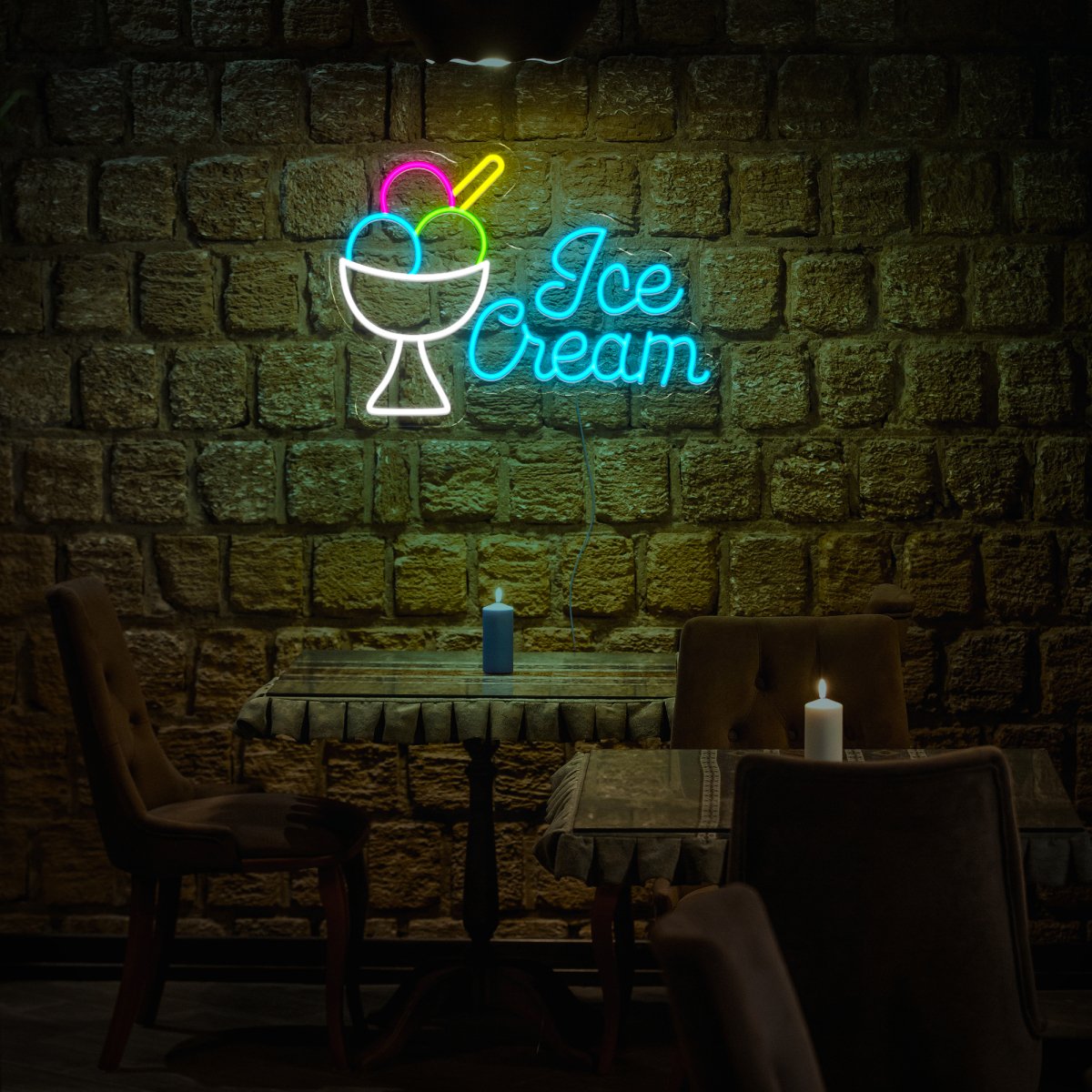 Ice Cream Led Neon Sign - Reels Custom
