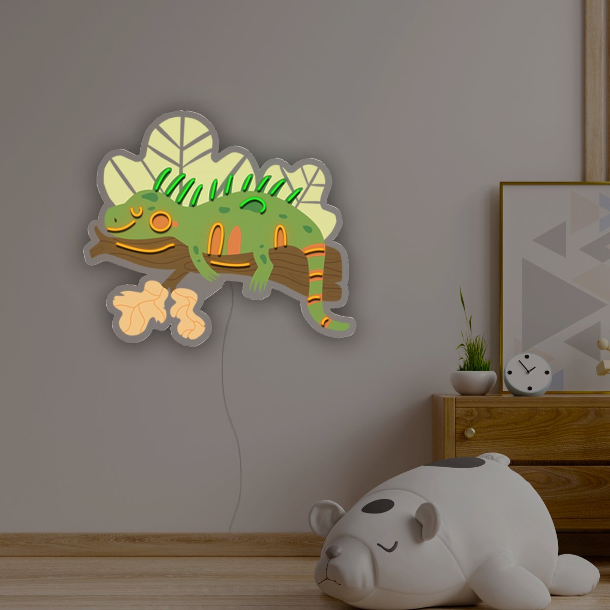 Iguana Artwork Led Neon Sign - Reels Custom