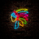 Indian Head Neon Sign - Reels Custom