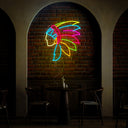 Indian Head Neon Sign - Reels Custom