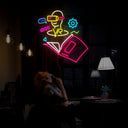 Information Technology Book Led Neon Sign - Reels Custom