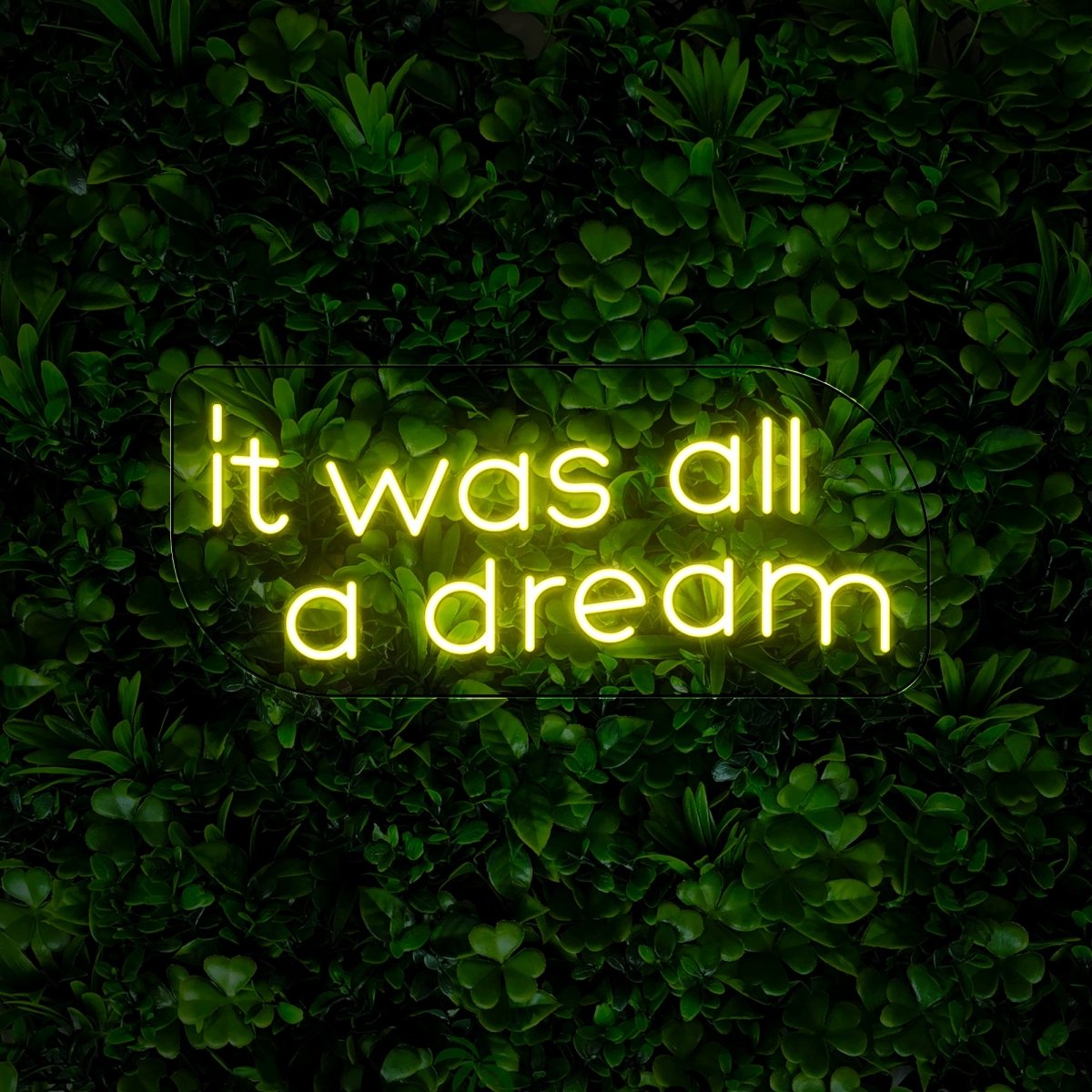 It Was All A Dream Quotes Neon Sign - Reels Custom