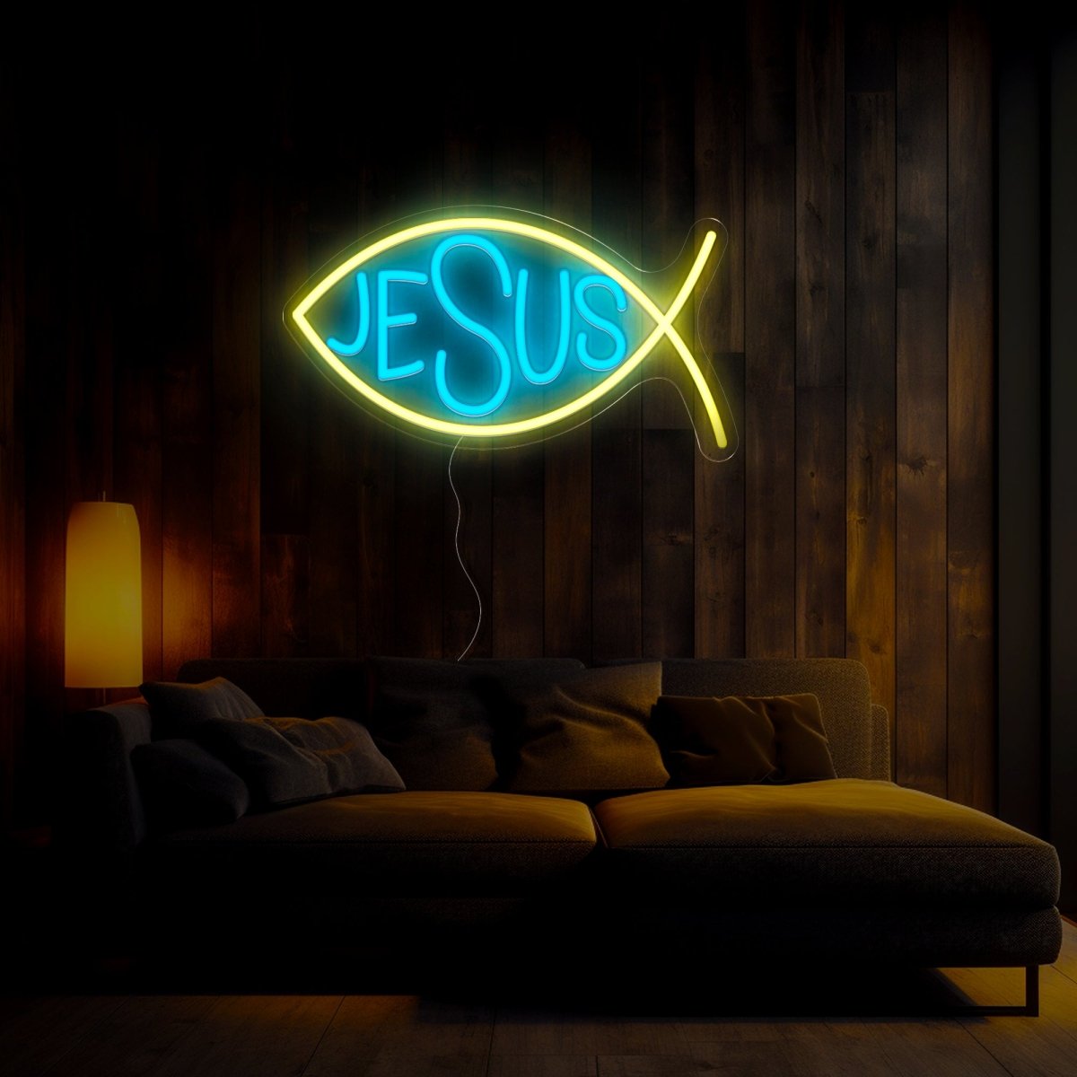 Jesus Fish Neon Sign - Reels Custom