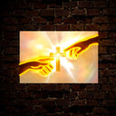 Jesus Hand Touch Artwork Neon Sign - Reels Custom