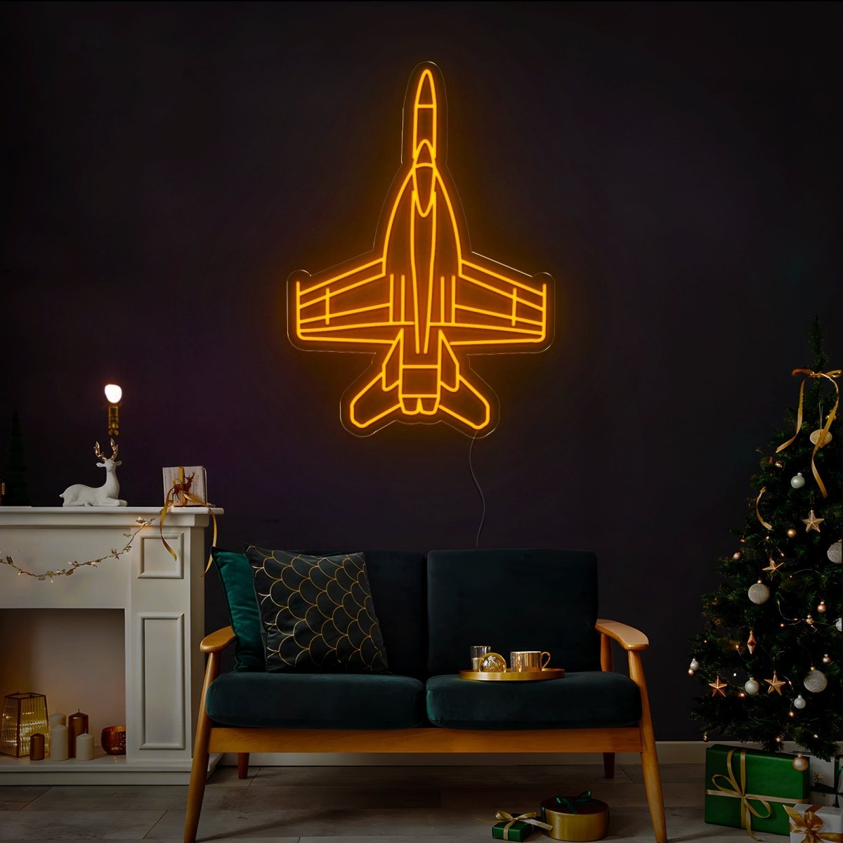 Jet Plane Neon Sign - Reels Custom