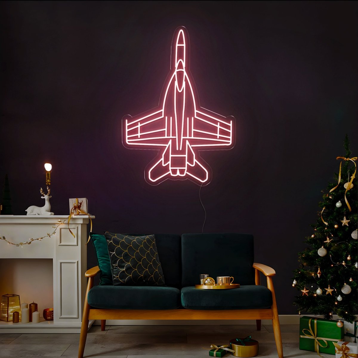 Jet Plane Neon Sign - Reels Custom