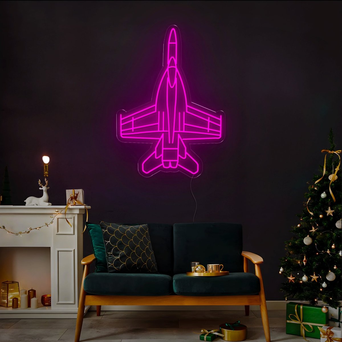 Jet Plane Neon Sign - Reels Custom