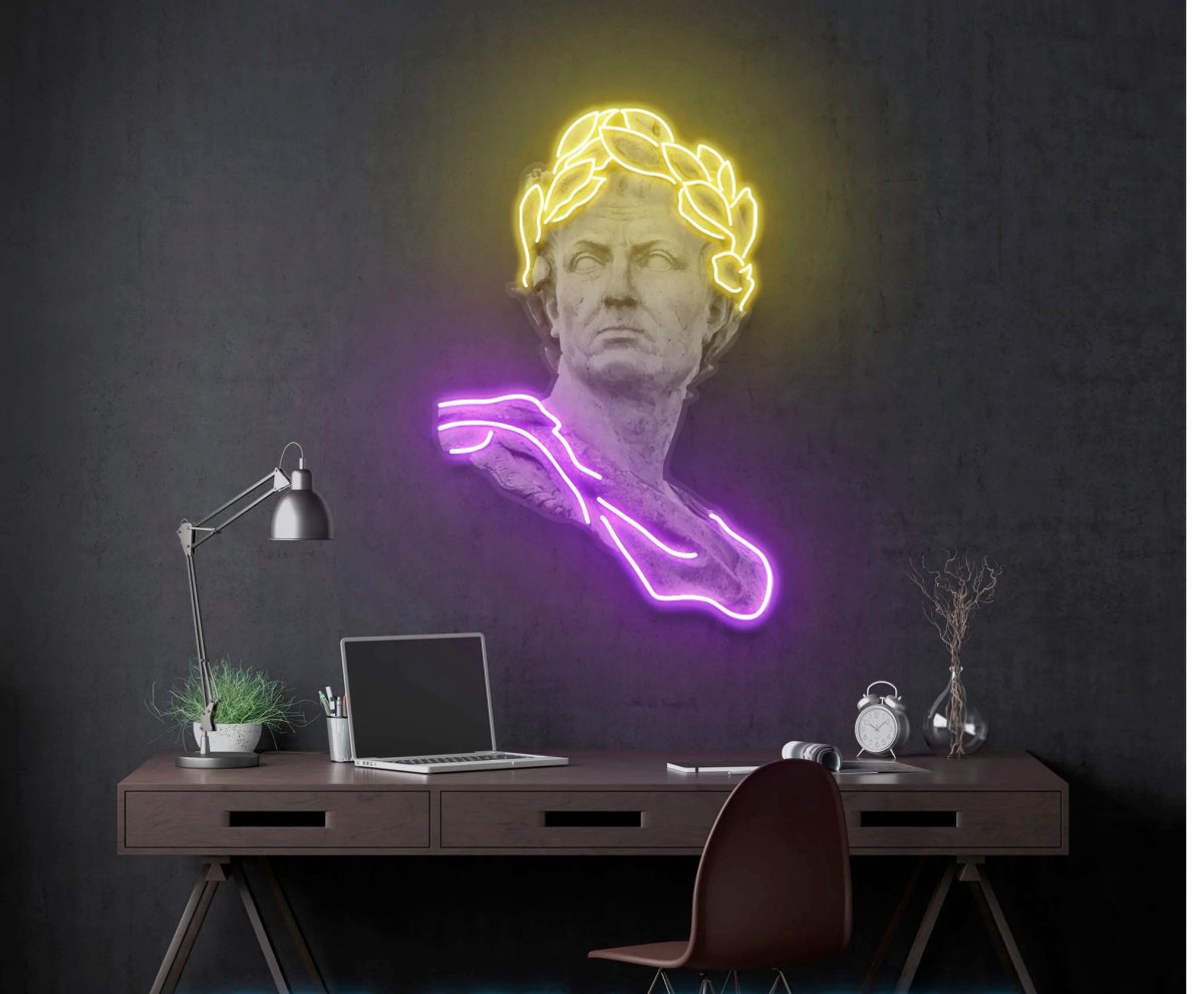 Julius Caesar Artwork Led Neon Sign - Reels Custom