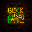 Juneteenth Black Is Beautiful Neon Sign - Reels Custom