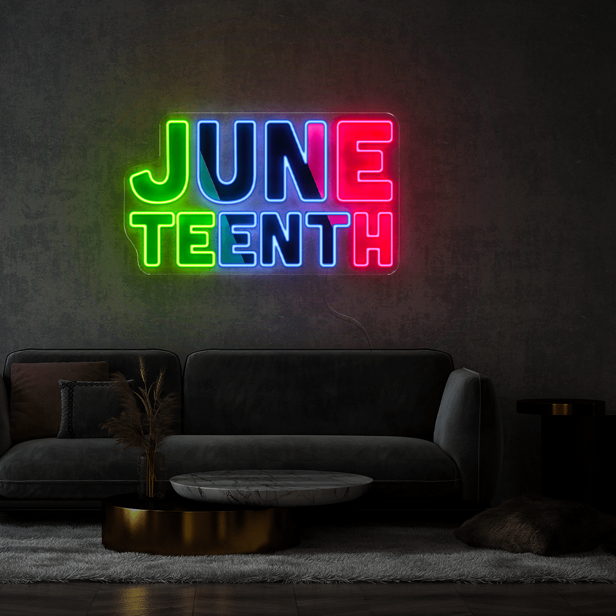 Junteenth Artwork Neon Sign - Reels Custom