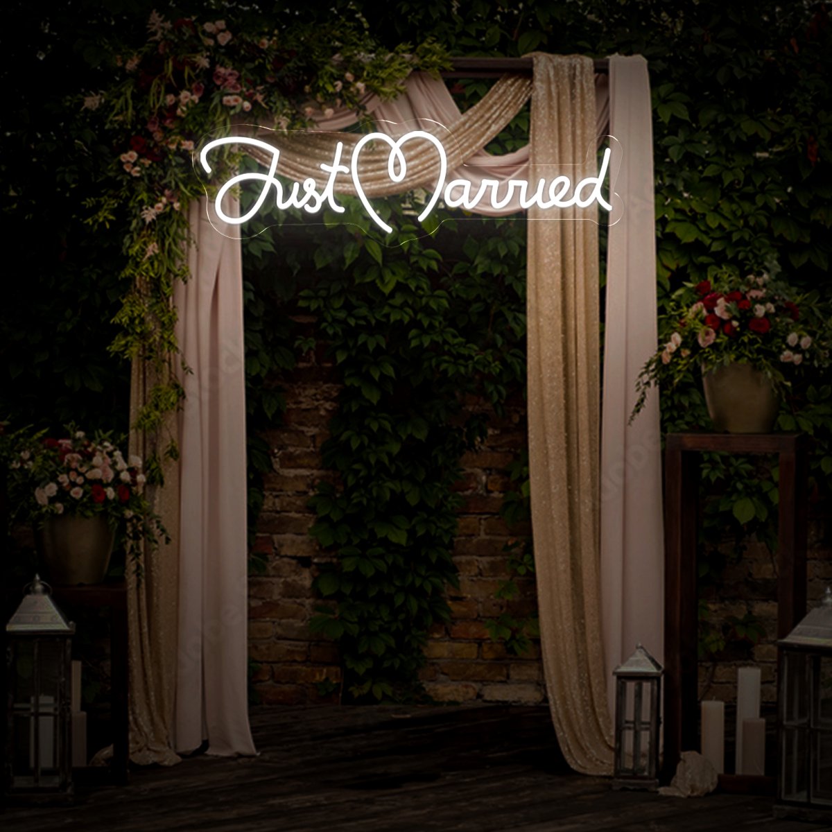 Just Married Wedding Neon Sign - Reels Custom