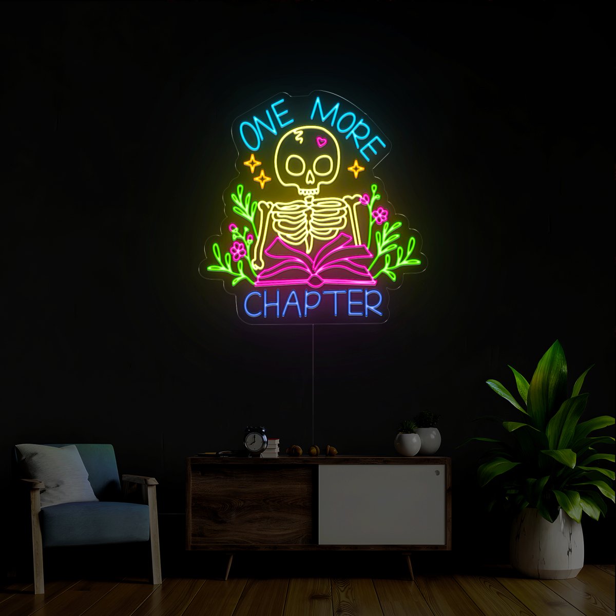 Just One more Chapter Neon Neon Sign - Reels Custom