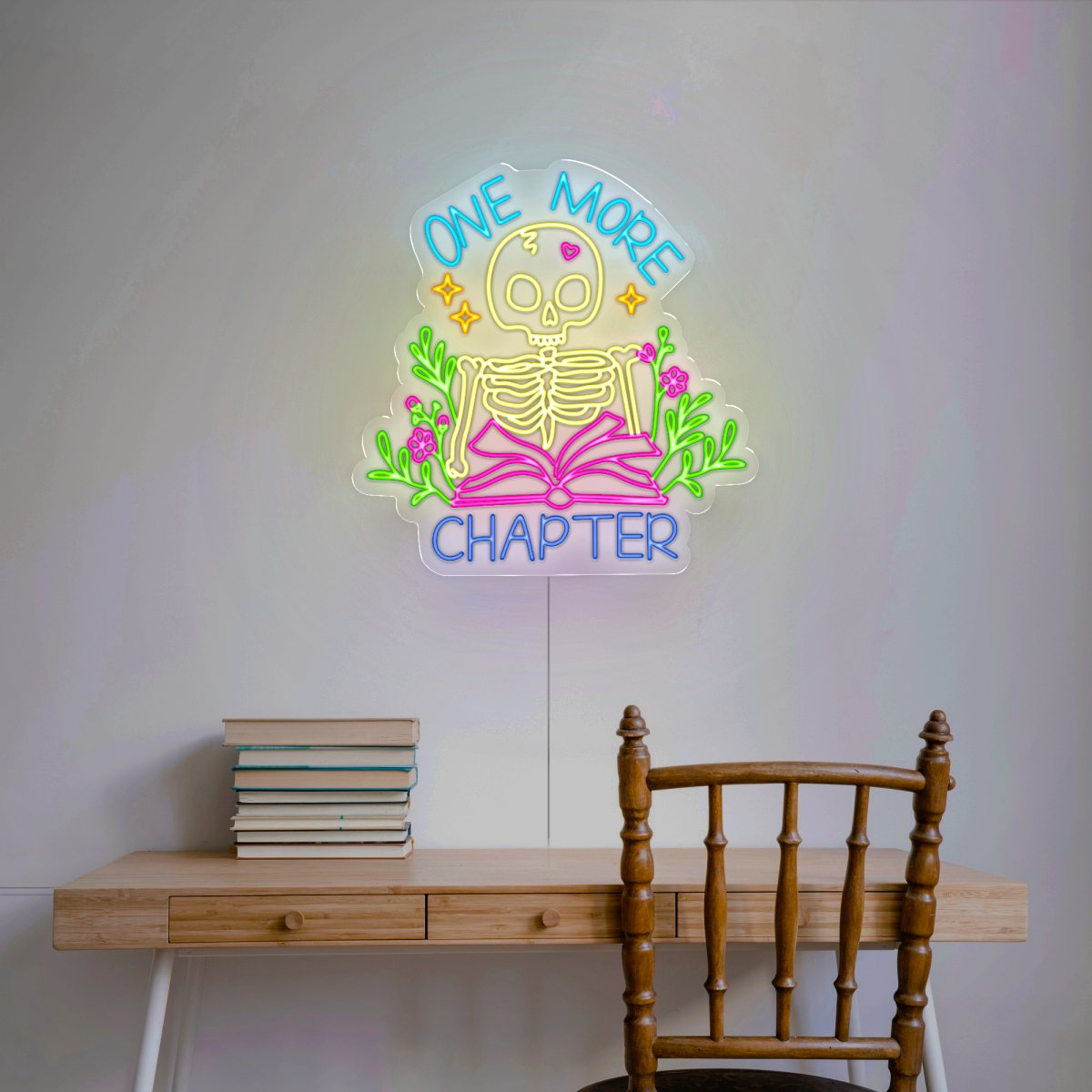 Just One more Chapter Neon Neon Sign - Reels Custom