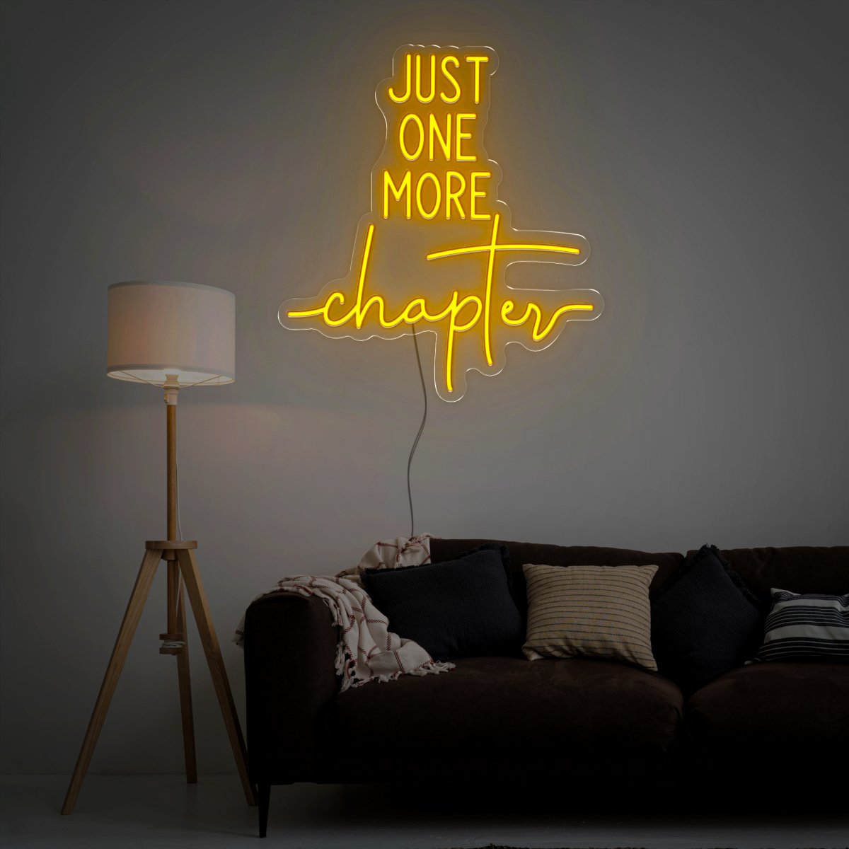 Just One More Chapter Neon Sign - Reels Custom