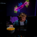 Knife With Flower Led Neon Sign - Reels Custom