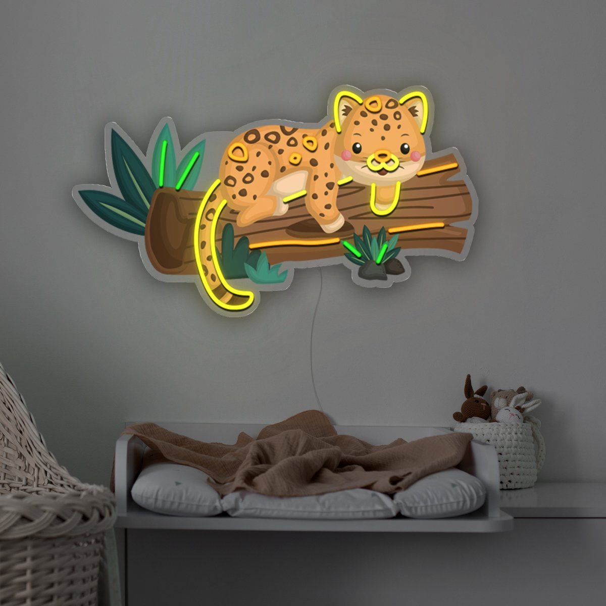 Leopard Artwork Led Neon Sign - Reels Custom