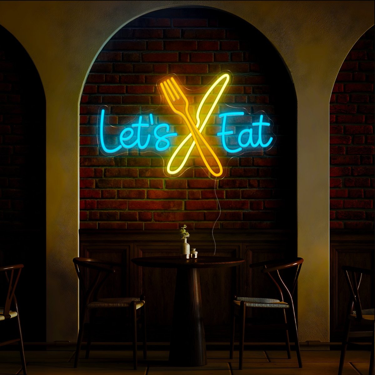 Let's Eat Neon Sign - Reels Custom